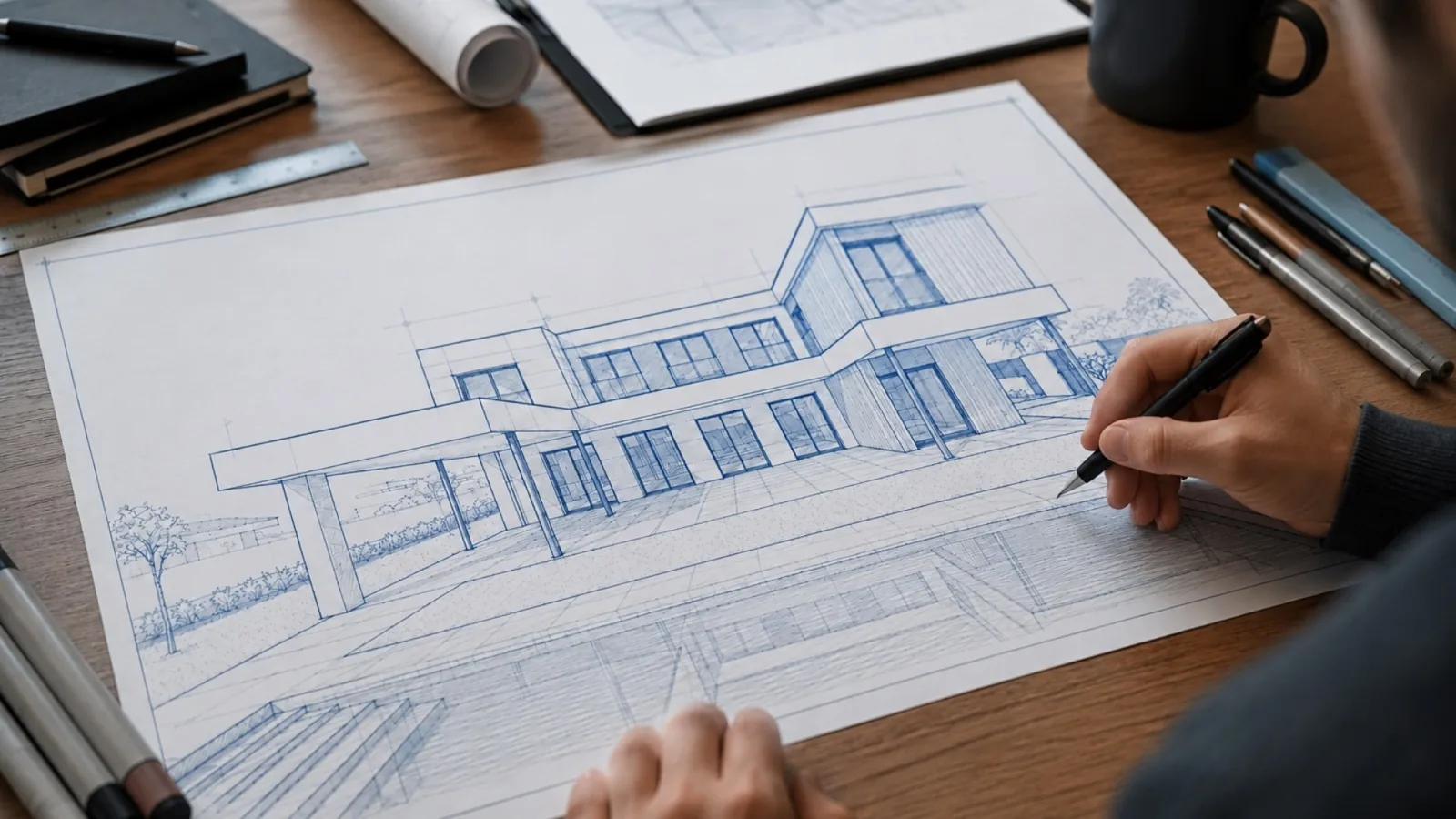 Plano arquitectónico de Homi a medida